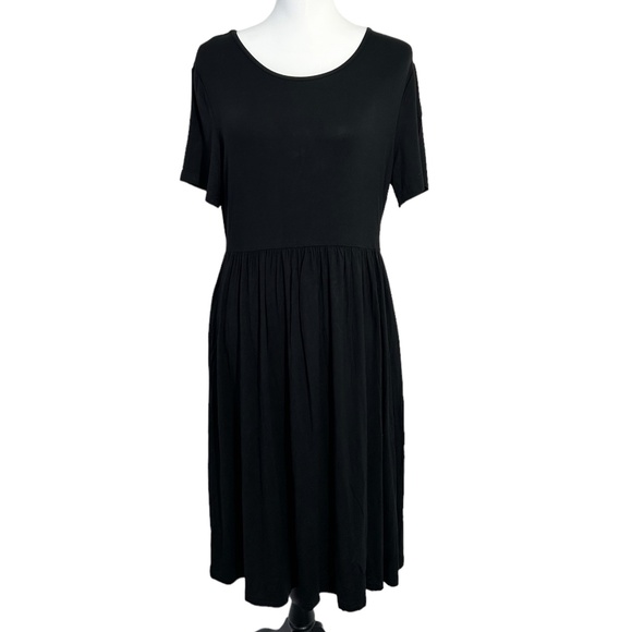 DB Moon Black Basic T-Shirt Dress - Picture 1 of 5